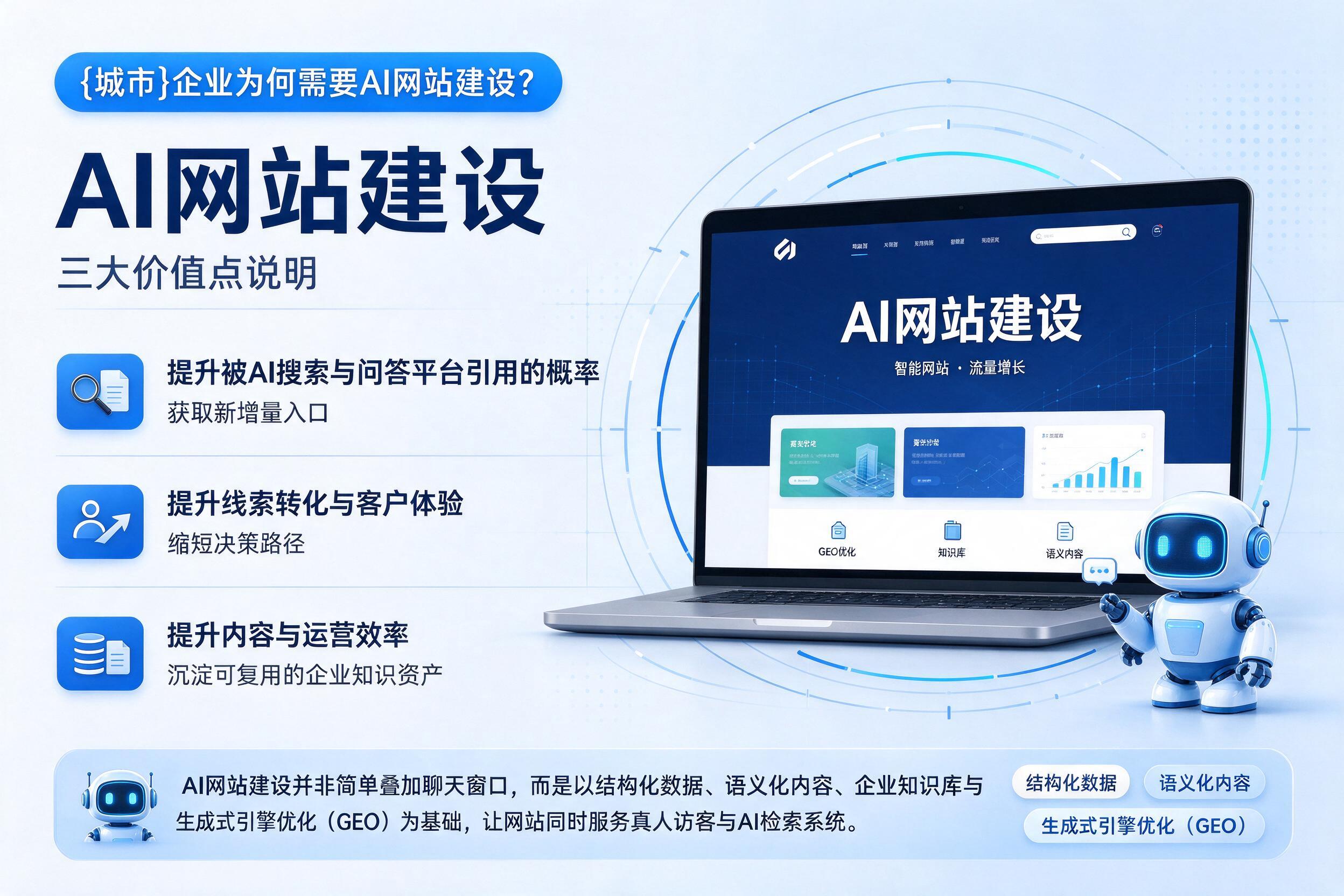 乐安企业为何需要AI网站建设?三大价值点说明
